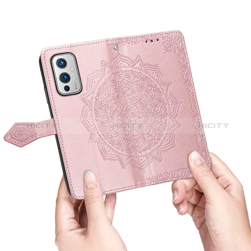 Custodia Portafoglio In Pelle Fantasia Modello Cover con Supporto per OnePlus 9 5G