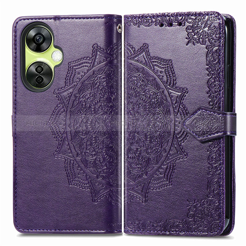 Custodia Portafoglio In Pelle Fantasia Modello Cover con Supporto per OnePlus Nord CE 3 5G