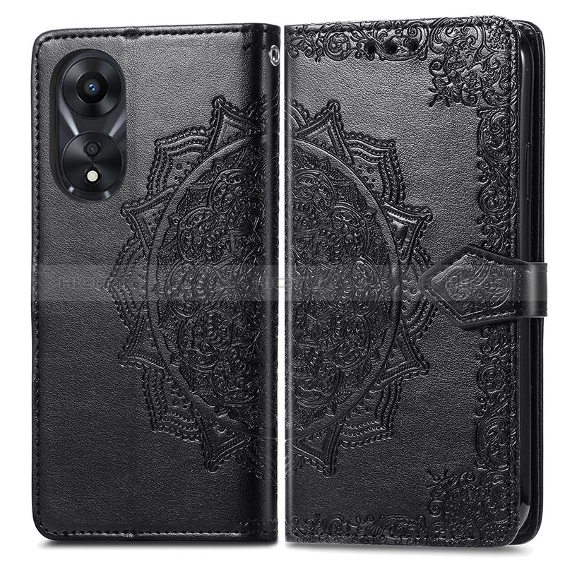 Custodia Portafoglio In Pelle Fantasia Modello Cover con Supporto per Oppo A18