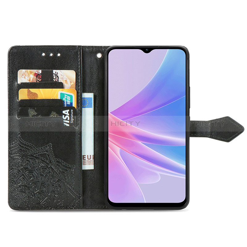 Custodia Portafoglio In Pelle Fantasia Modello Cover con Supporto per Oppo A38