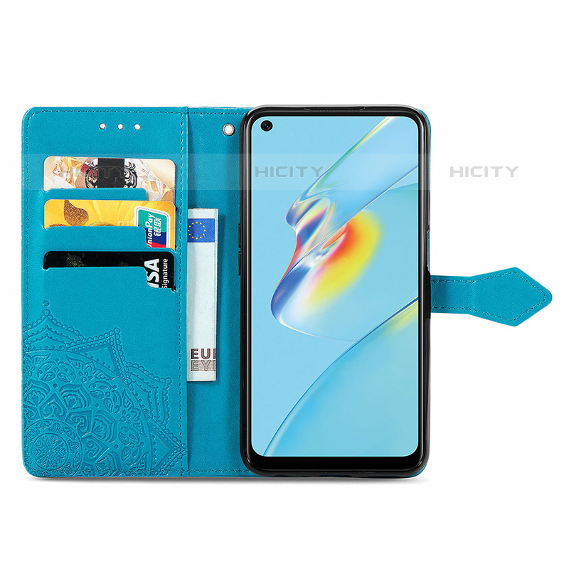 Custodia Portafoglio In Pelle Fantasia Modello Cover con Supporto per Oppo A54 4G