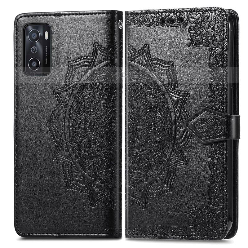 Custodia Portafoglio In Pelle Fantasia Modello Cover con Supporto per Oppo A55S 5G