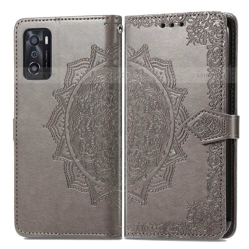 Custodia Portafoglio In Pelle Fantasia Modello Cover con Supporto per Oppo A55S 5G