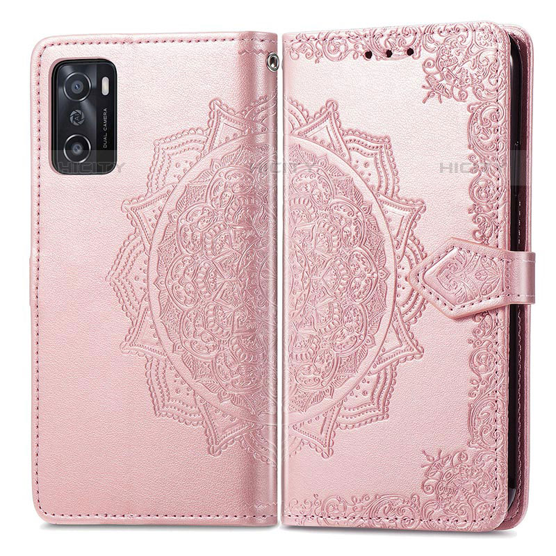 Custodia Portafoglio In Pelle Fantasia Modello Cover con Supporto per Oppo A55S 5G