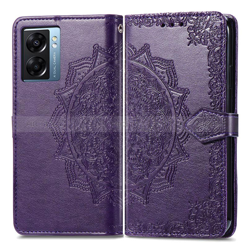 Custodia Portafoglio In Pelle Fantasia Modello Cover con Supporto per Oppo A57 5G