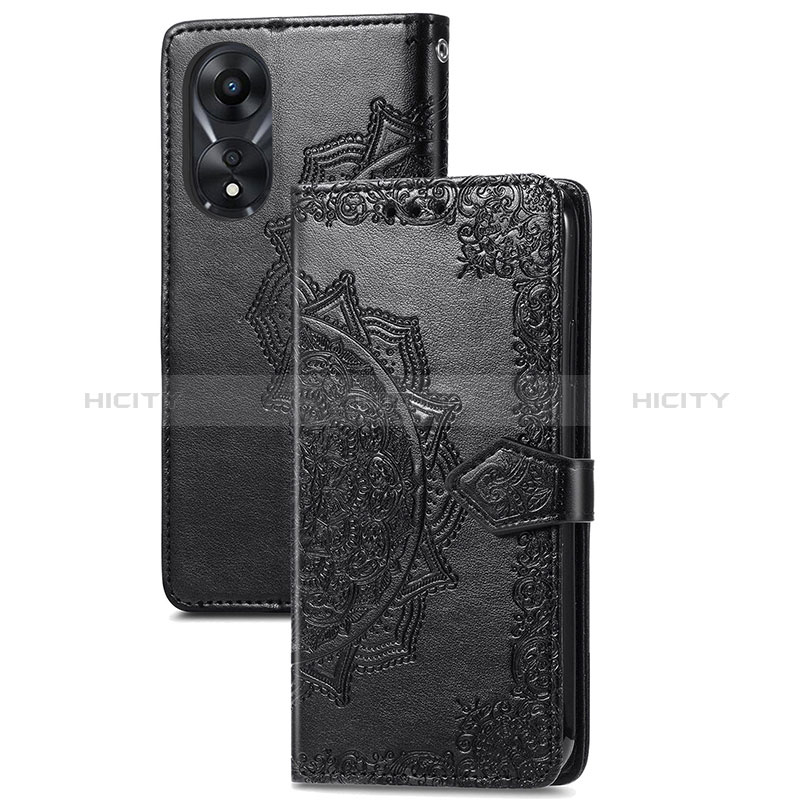 Custodia Portafoglio In Pelle Fantasia Modello Cover con Supporto per Oppo A58 4G