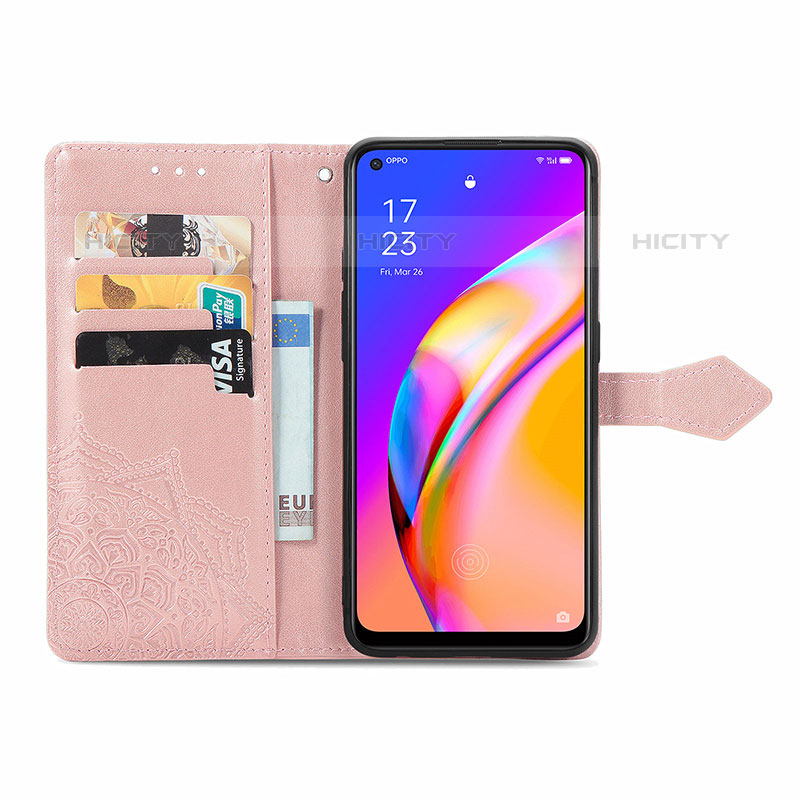 Custodia Portafoglio In Pelle Fantasia Modello Cover con Supporto per Oppo A95 5G