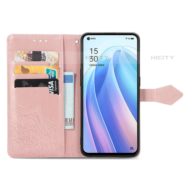 Custodia Portafoglio In Pelle Fantasia Modello Cover con Supporto per Oppo F21s Pro 4G