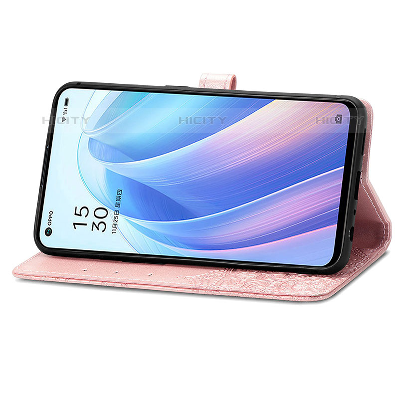 Custodia Portafoglio In Pelle Fantasia Modello Cover con Supporto per Oppo F21s Pro 4G