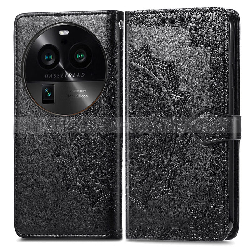 Custodia Portafoglio In Pelle Fantasia Modello Cover con Supporto per Oppo Find X6 5G