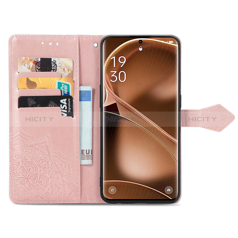 Custodia Portafoglio In Pelle Fantasia Modello Cover con Supporto per Oppo Find X6 5G