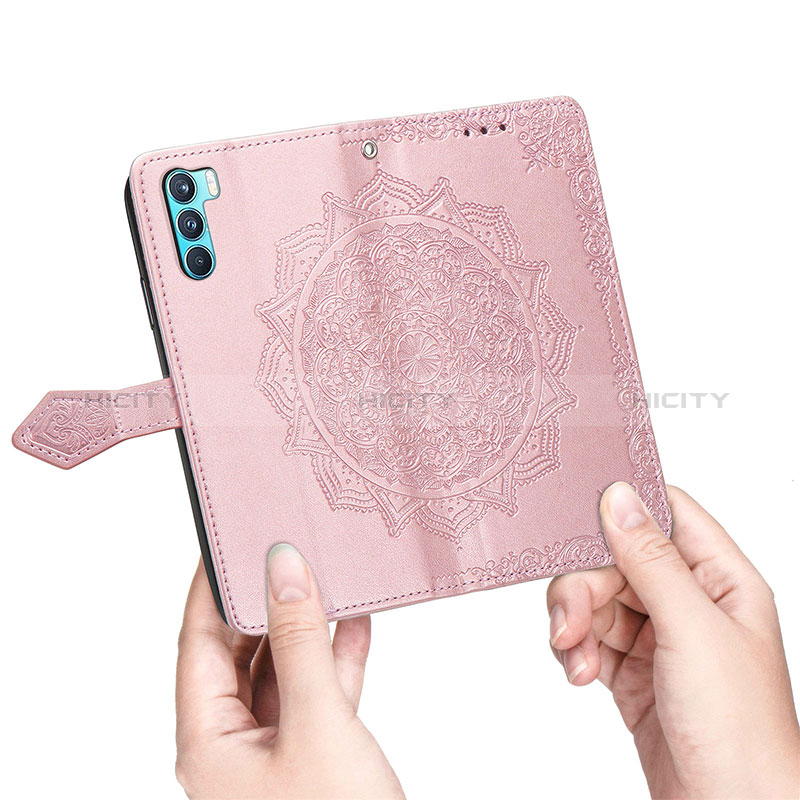 Custodia Portafoglio In Pelle Fantasia Modello Cover con Supporto per Oppo K9 Pro 5G