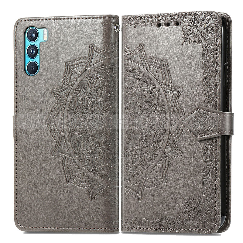 Custodia Portafoglio In Pelle Fantasia Modello Cover con Supporto per Oppo K9 Pro 5G