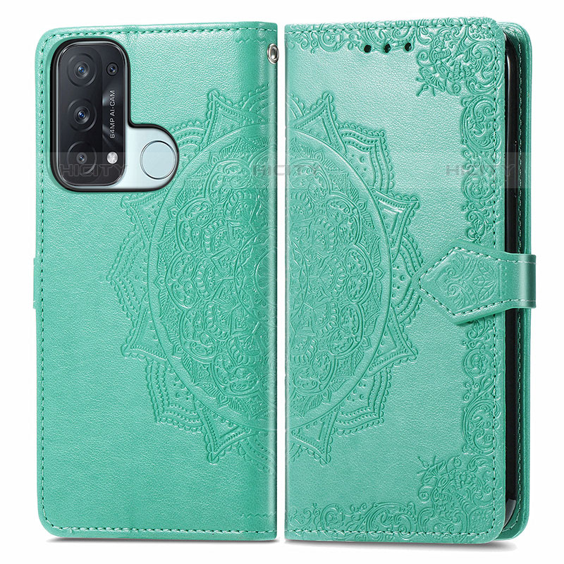 Custodia Portafoglio In Pelle Fantasia Modello Cover con Supporto per Oppo Reno5 A