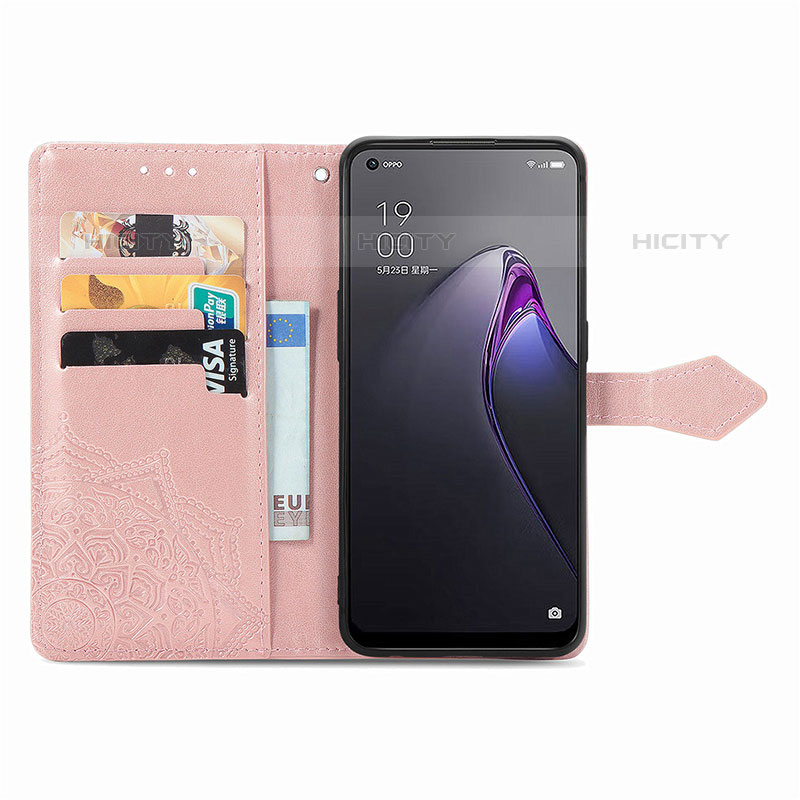 Custodia Portafoglio In Pelle Fantasia Modello Cover con Supporto per Oppo Reno9 5G