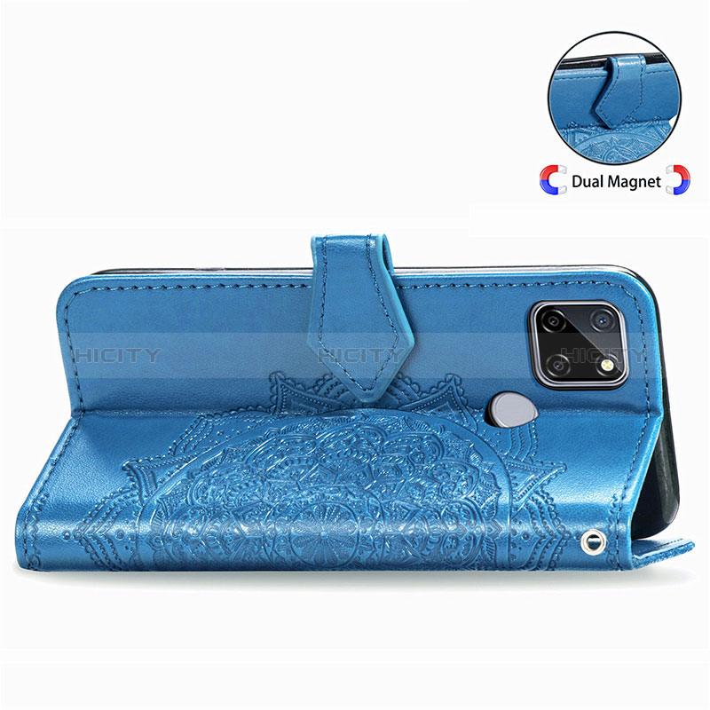 Custodia Portafoglio In Pelle Fantasia Modello Cover con Supporto per Realme 7i RMX2193