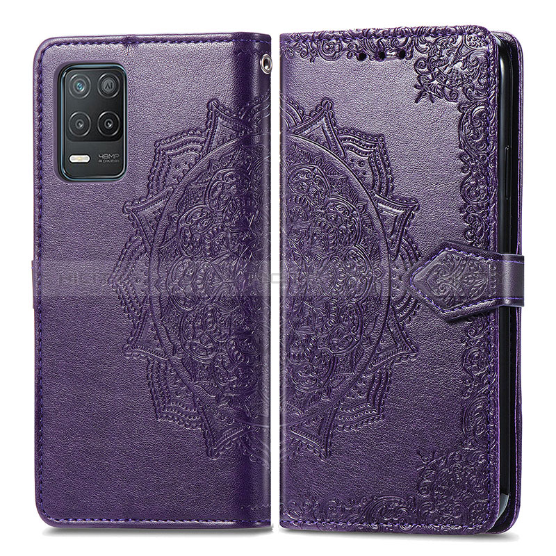 Custodia Portafoglio In Pelle Fantasia Modello Cover con Supporto per Realme 8 5G