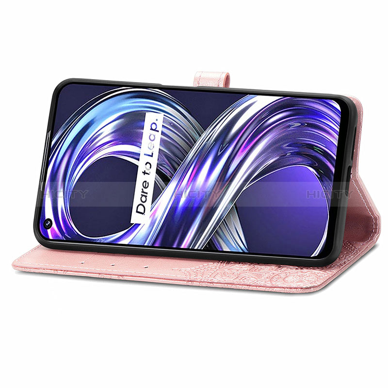 Custodia Portafoglio In Pelle Fantasia Modello Cover con Supporto per Realme 8i