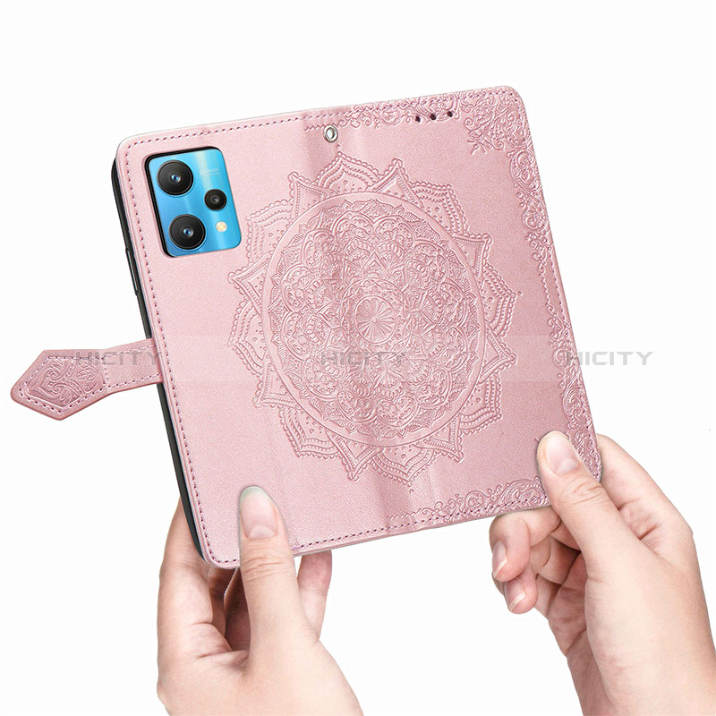 Custodia Portafoglio In Pelle Fantasia Modello Cover con Supporto per Realme 9 4G