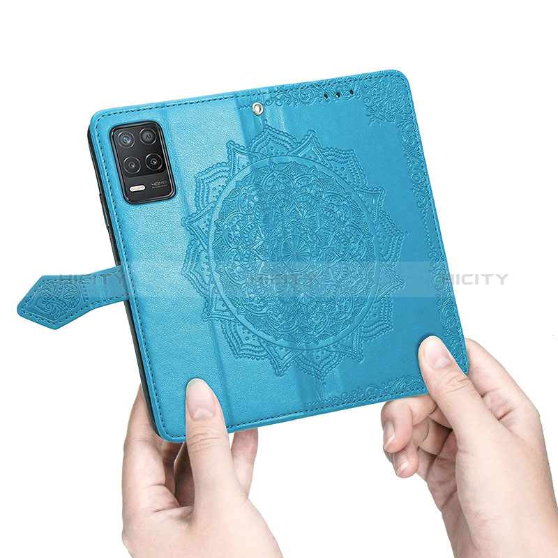 Custodia Portafoglio In Pelle Fantasia Modello Cover con Supporto per Realme 9 5G India