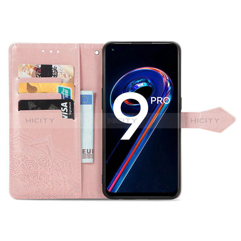 Custodia Portafoglio In Pelle Fantasia Modello Cover con Supporto per Realme 9 Pro 5G