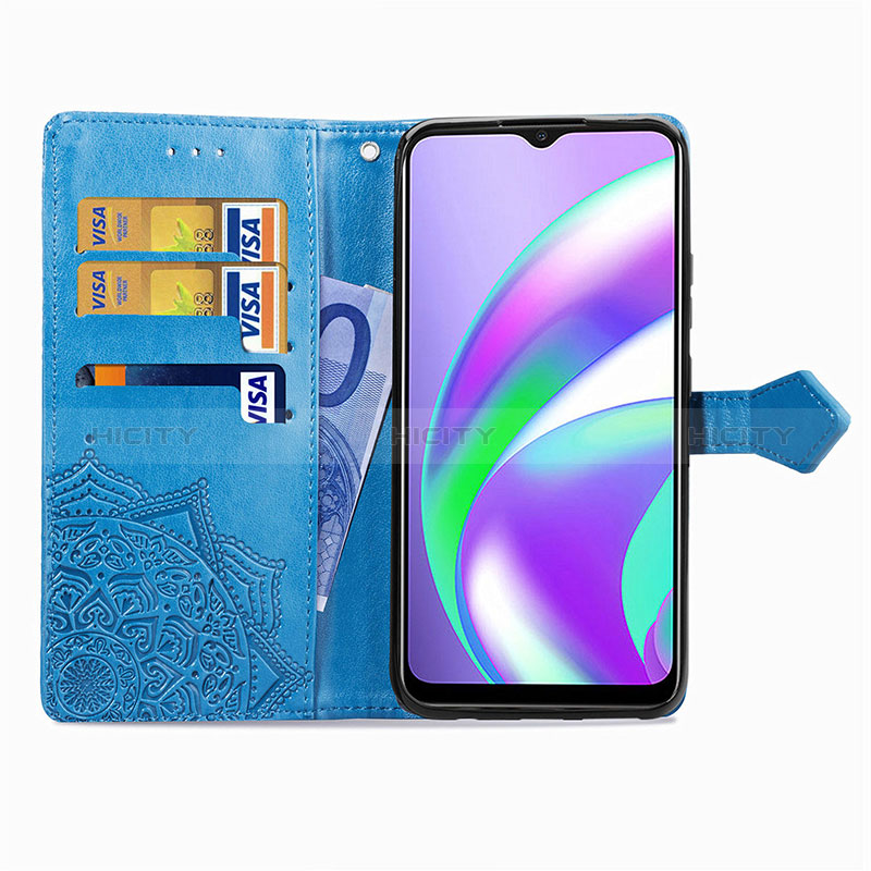 Custodia Portafoglio In Pelle Fantasia Modello Cover con Supporto per Realme C12