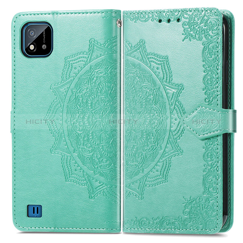 Custodia Portafoglio In Pelle Fantasia Modello Cover con Supporto per Realme C20