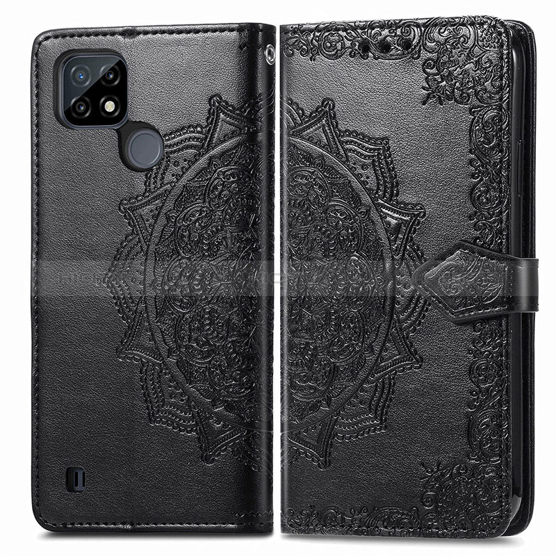 Custodia Portafoglio In Pelle Fantasia Modello Cover con Supporto per Realme C25Y