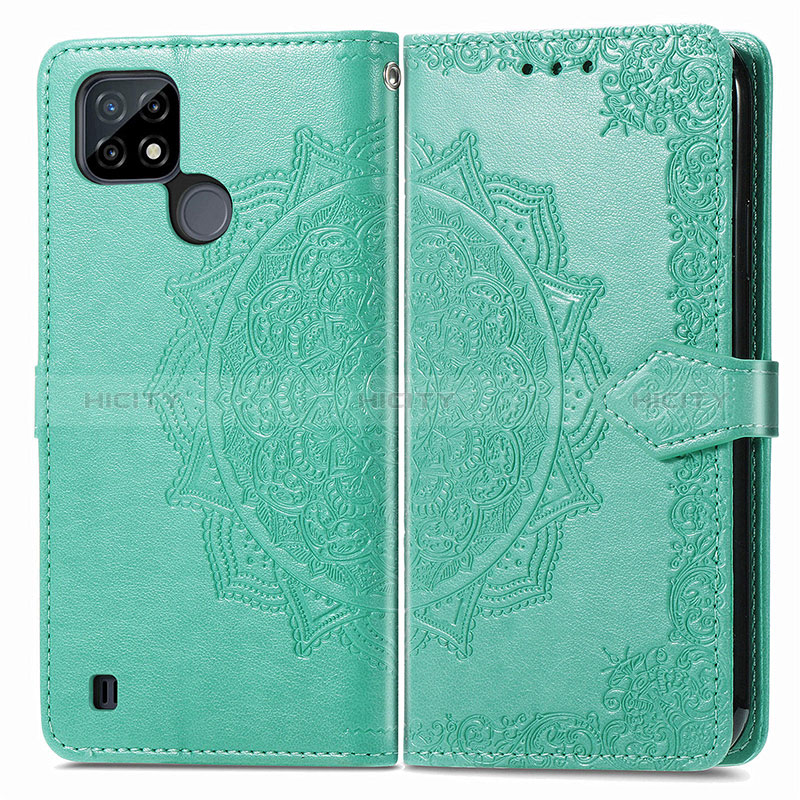 Custodia Portafoglio In Pelle Fantasia Modello Cover con Supporto per Realme C25Y