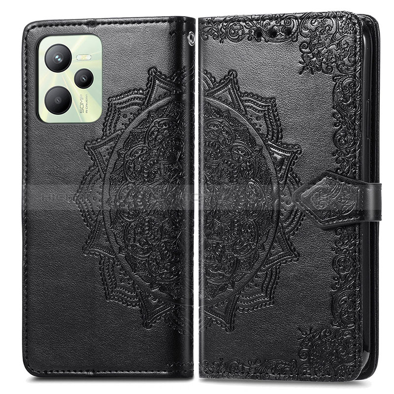 Custodia Portafoglio In Pelle Fantasia Modello Cover con Supporto per Realme C35