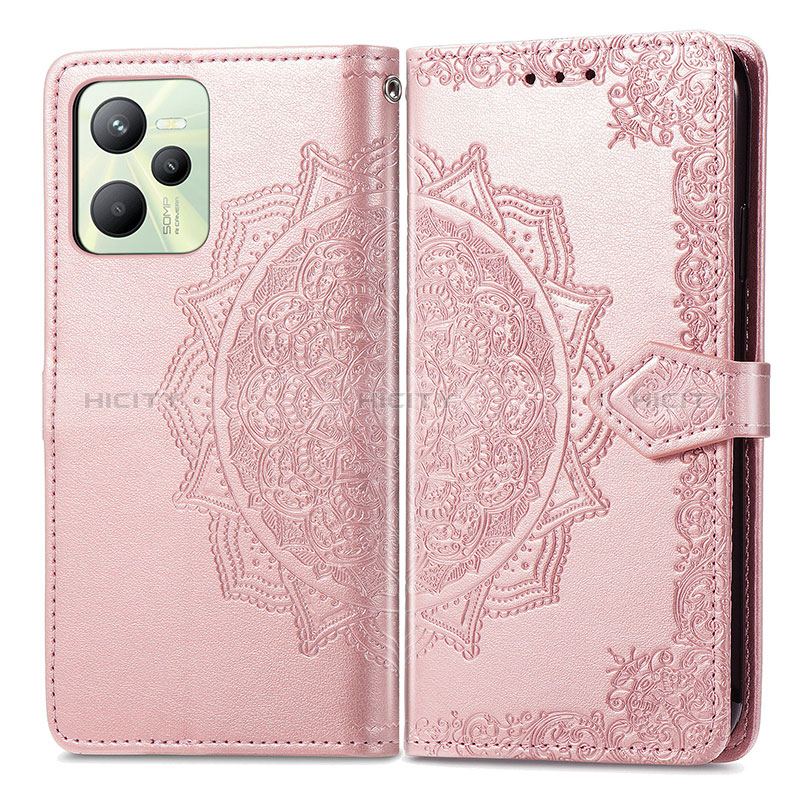 Custodia Portafoglio In Pelle Fantasia Modello Cover con Supporto per Realme C35