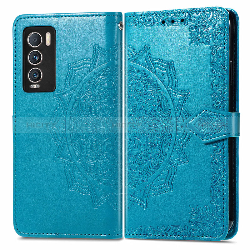 Custodia Portafoglio In Pelle Fantasia Modello Cover con Supporto per Realme GT Master Explorer 5G Blu