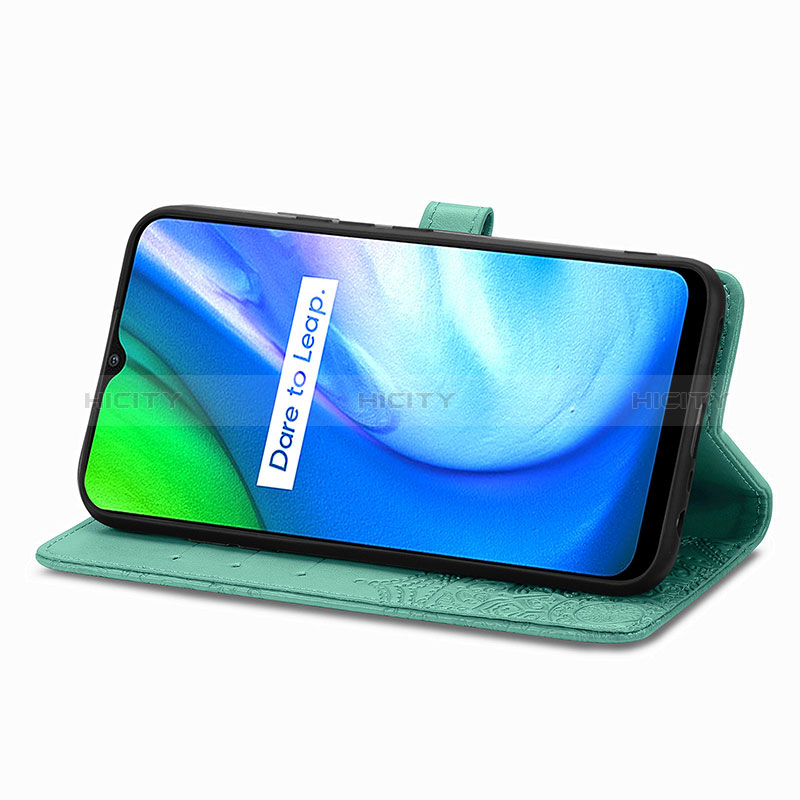 Custodia Portafoglio In Pelle Fantasia Modello Cover con Supporto per Realme Q2i 5G