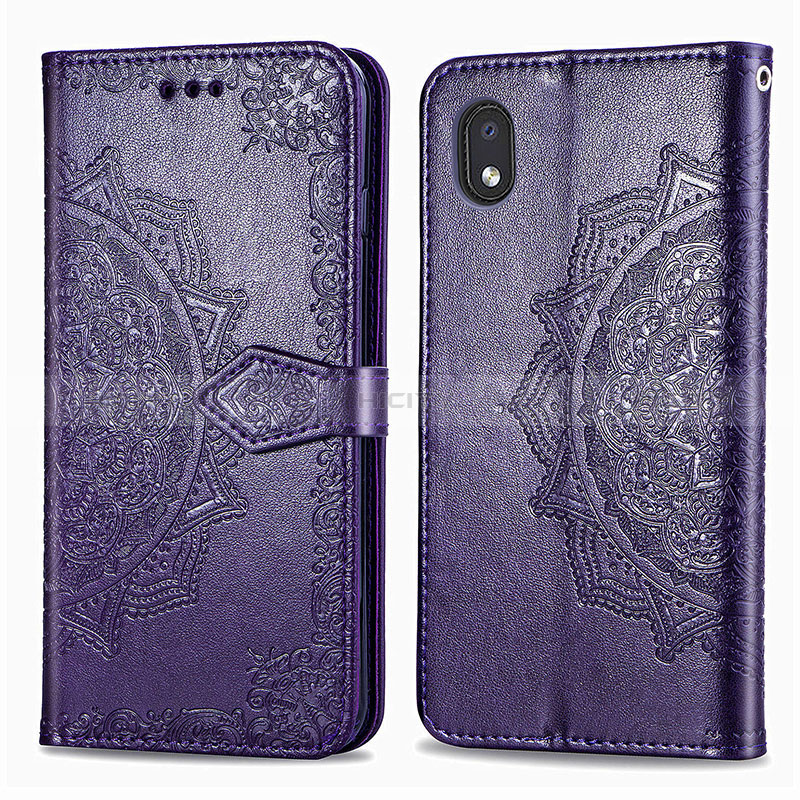 Custodia Portafoglio In Pelle Fantasia Modello Cover con Supporto per Samsung Galaxy A01 Core