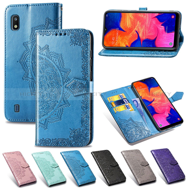 Custodia Portafoglio In Pelle Fantasia Modello Cover con Supporto per Samsung Galaxy A10