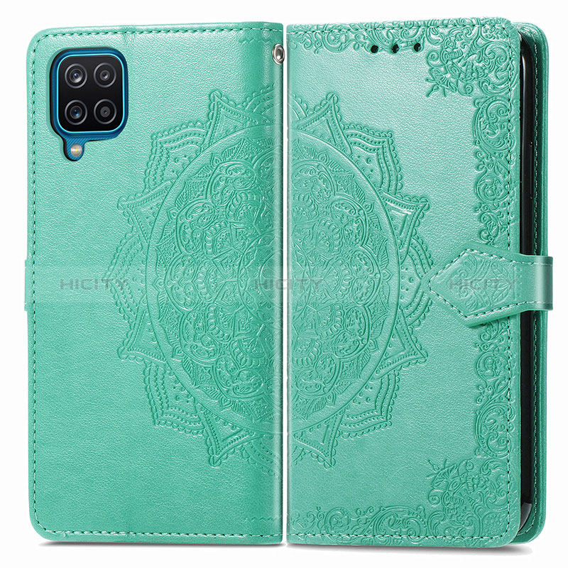 Custodia Portafoglio In Pelle Fantasia Modello Cover con Supporto per Samsung Galaxy A12 Nacho