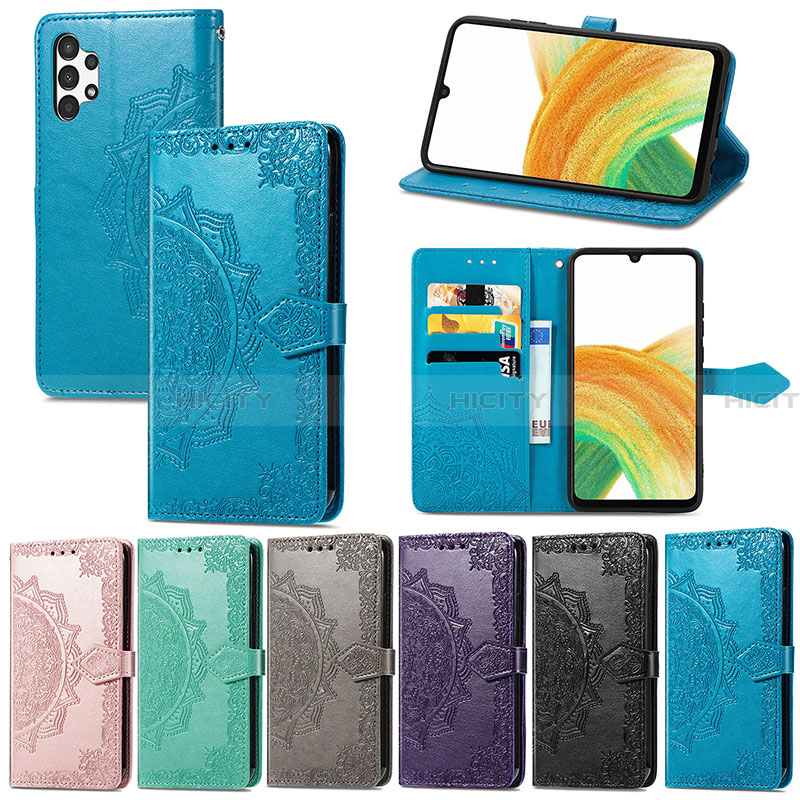 Custodia Portafoglio In Pelle Fantasia Modello Cover con Supporto per Samsung Galaxy A13 4G