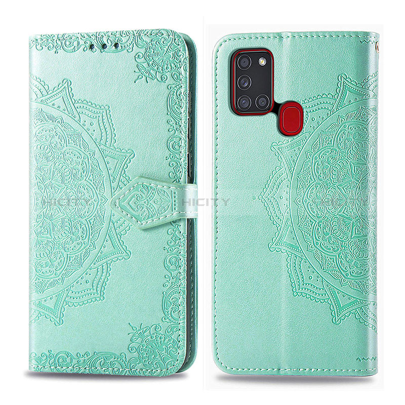 Custodia Portafoglio In Pelle Fantasia Modello Cover con Supporto per Samsung Galaxy A21s