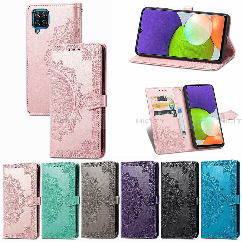 Custodia Portafoglio In Pelle Fantasia Modello Cover con Supporto per Samsung Galaxy A22 4G