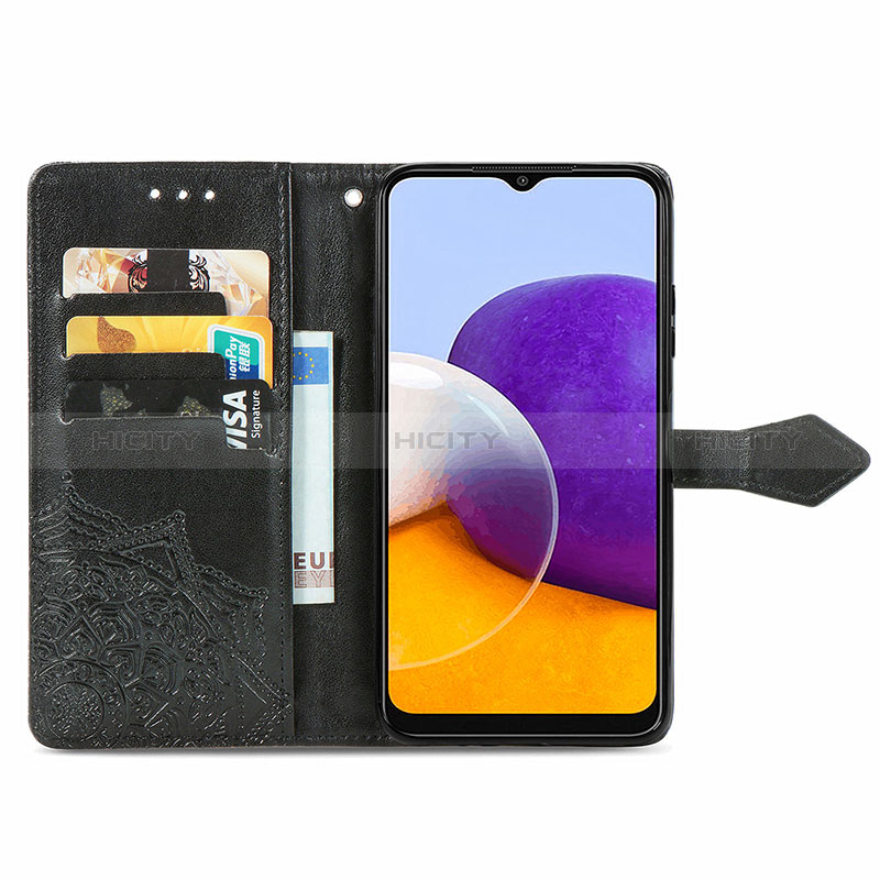 Custodia Portafoglio In Pelle Fantasia Modello Cover con Supporto per Samsung Galaxy A22s 5G