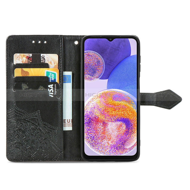 Custodia Portafoglio In Pelle Fantasia Modello Cover con Supporto per Samsung Galaxy A23 5G