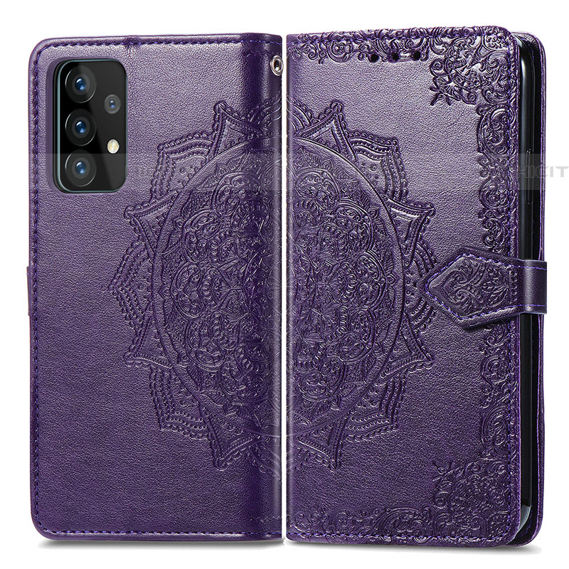 Custodia Portafoglio In Pelle Fantasia Modello Cover con Supporto per Samsung Galaxy A52 4G