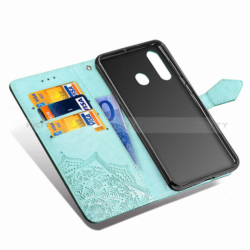 Custodia Portafoglio In Pelle Fantasia Modello Cover con Supporto per Samsung Galaxy A60