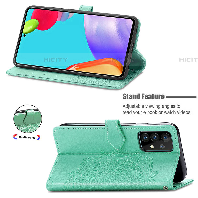 Custodia Portafoglio In Pelle Fantasia Modello Cover con Supporto per Samsung Galaxy A72 5G