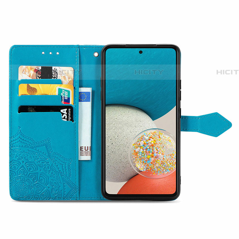 Custodia Portafoglio In Pelle Fantasia Modello Cover con Supporto per Samsung Galaxy A73 5G