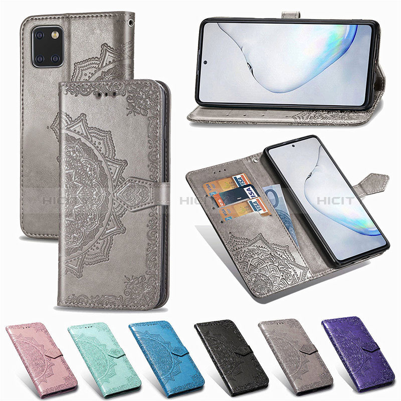 Custodia Portafoglio In Pelle Fantasia Modello Cover con Supporto per Samsung Galaxy A81