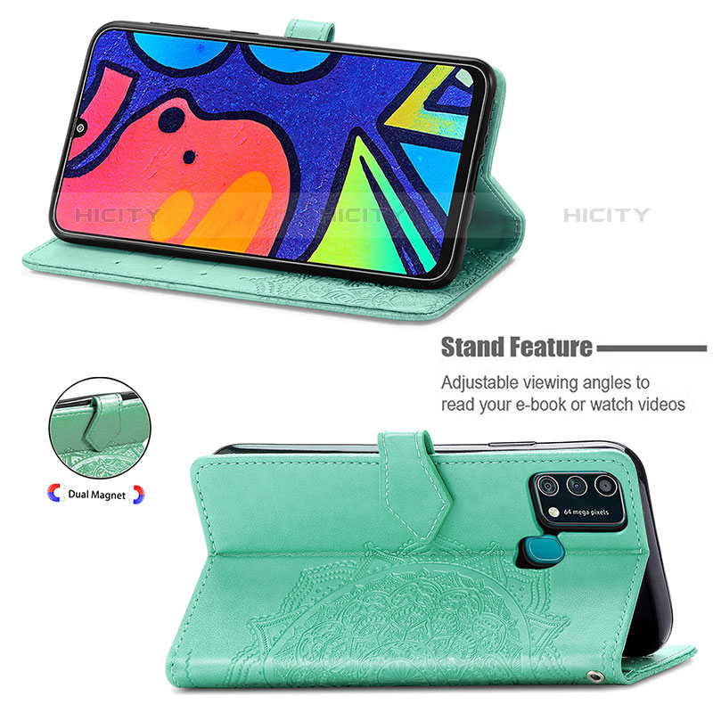 Custodia Portafoglio In Pelle Fantasia Modello Cover con Supporto per Samsung Galaxy F41