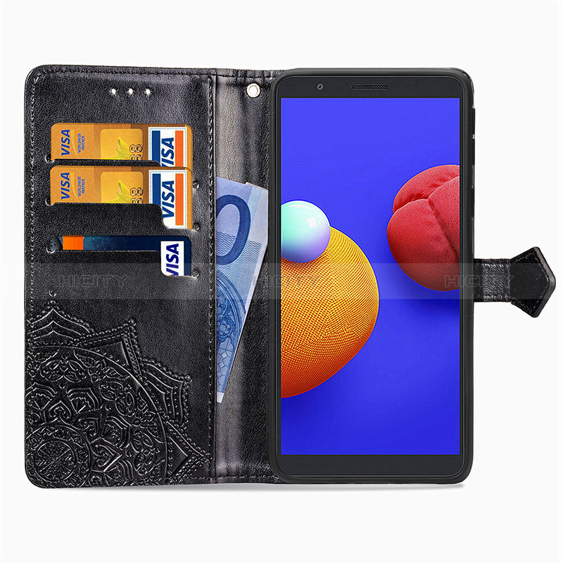 Custodia Portafoglio In Pelle Fantasia Modello Cover con Supporto per Samsung Galaxy M01 Core