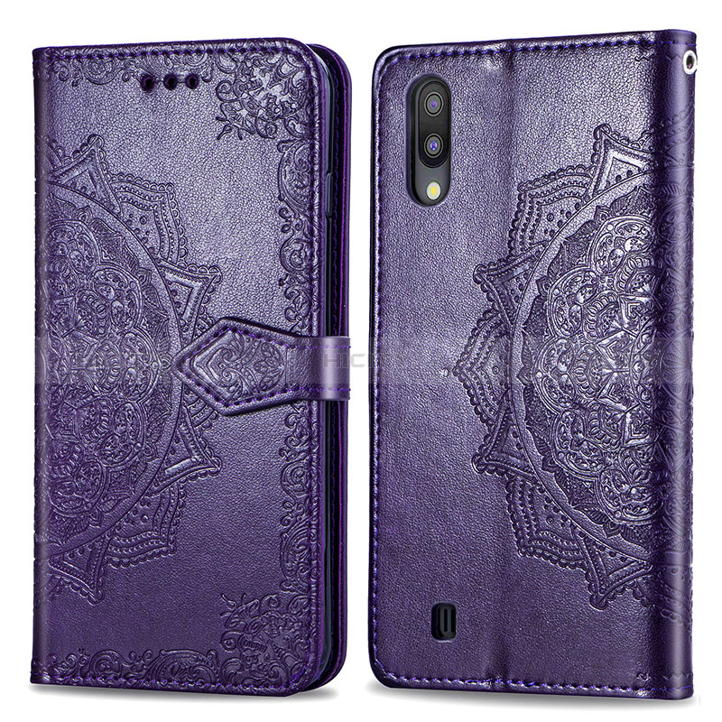 Custodia Portafoglio In Pelle Fantasia Modello Cover con Supporto per Samsung Galaxy M10