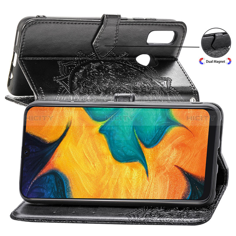 Custodia Portafoglio In Pelle Fantasia Modello Cover con Supporto per Samsung Galaxy M10S